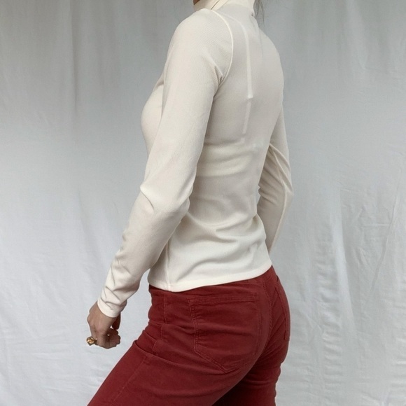 Ribbed sweater size S turtleneck H&M off white Woman - Picture 7 of 12